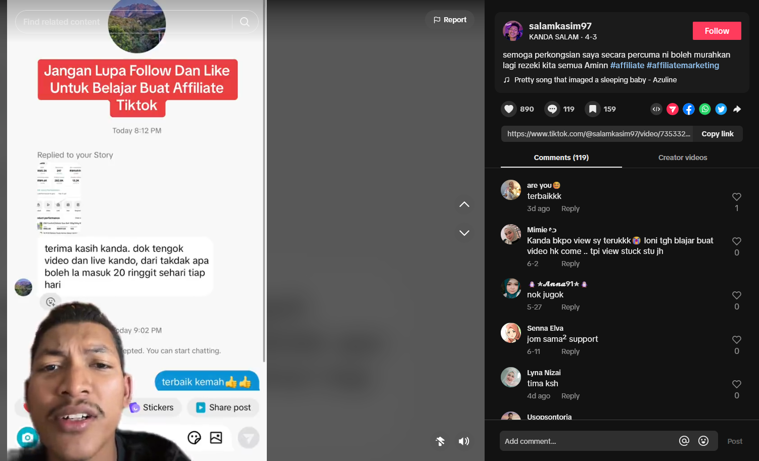 Kenali Kanda Salam: “Seller” dan “Affiliate” TikTok yang Memang Hebat!